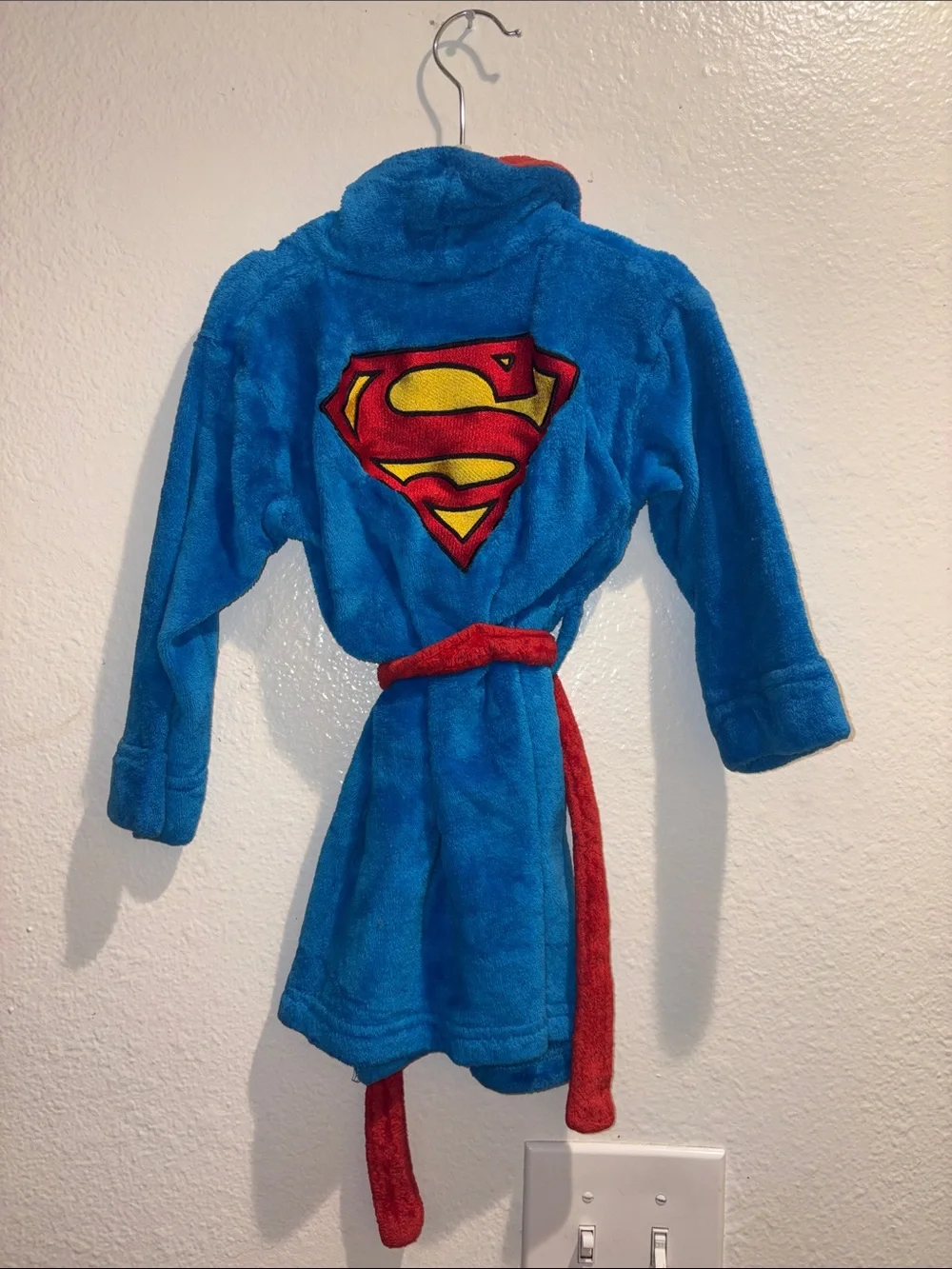 Superman Kids Plush Robe with Embroidery